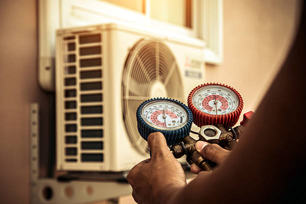 Professional Hvac technician working in Trinity, AL